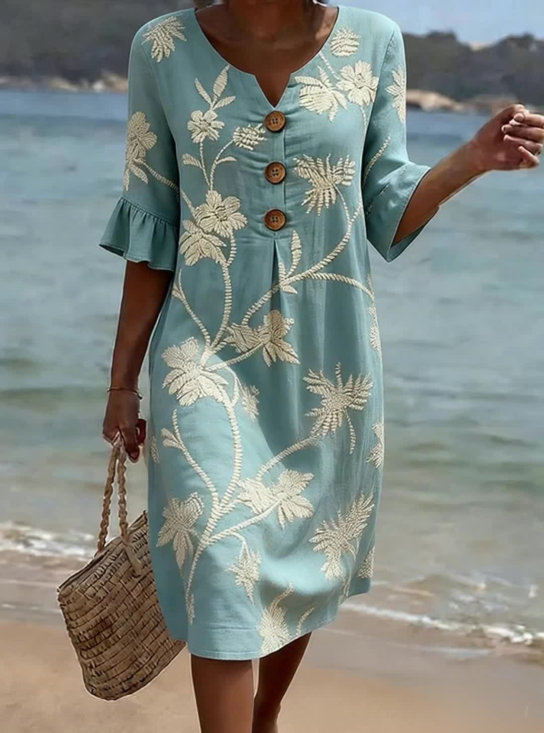 Manon – Robe décontractée à imprimé floral