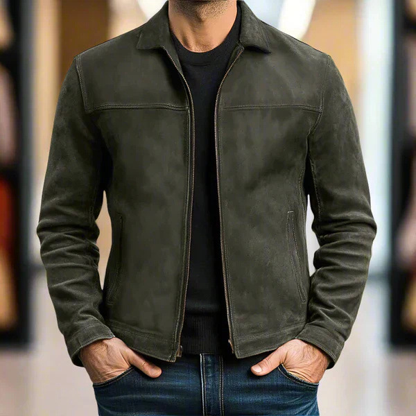 Omar™ | Veste minimaliste en daim