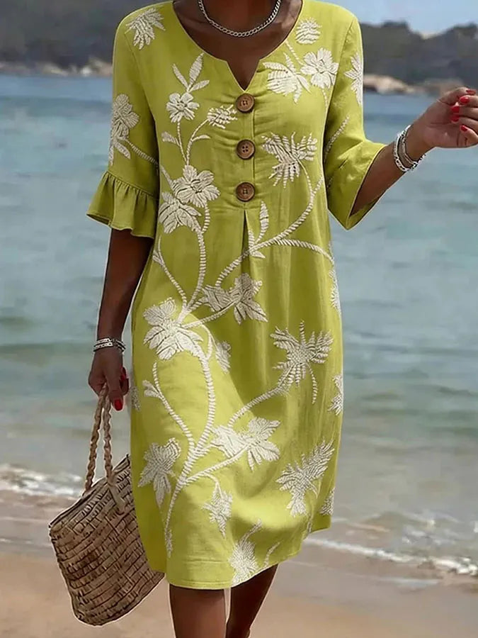 Zoé – Robe décontractée à imprimé floral