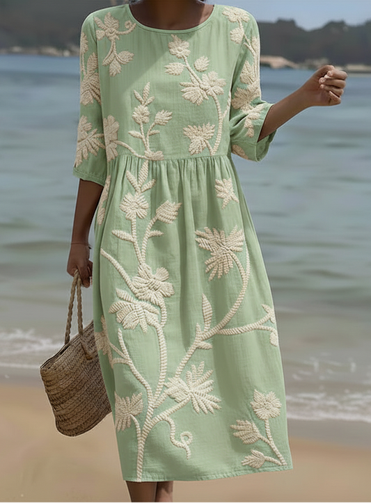 Camélia – Robe décontractée à imprimé floral
