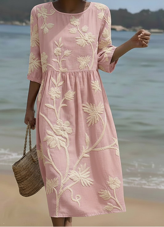 Léna – Robe décontractée à imprimé floral