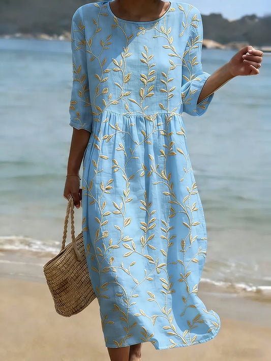 Colette – Robe décontractée à imprimé floral