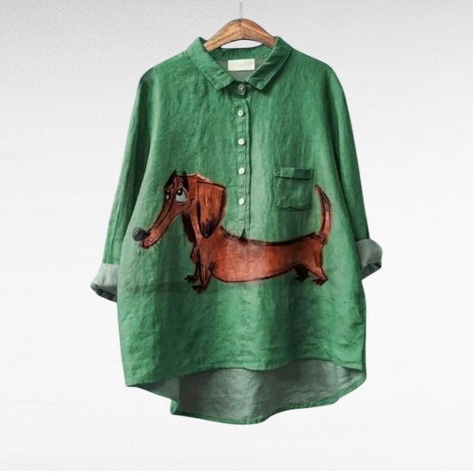 Cloé | Blouse d'été élégante en lin
