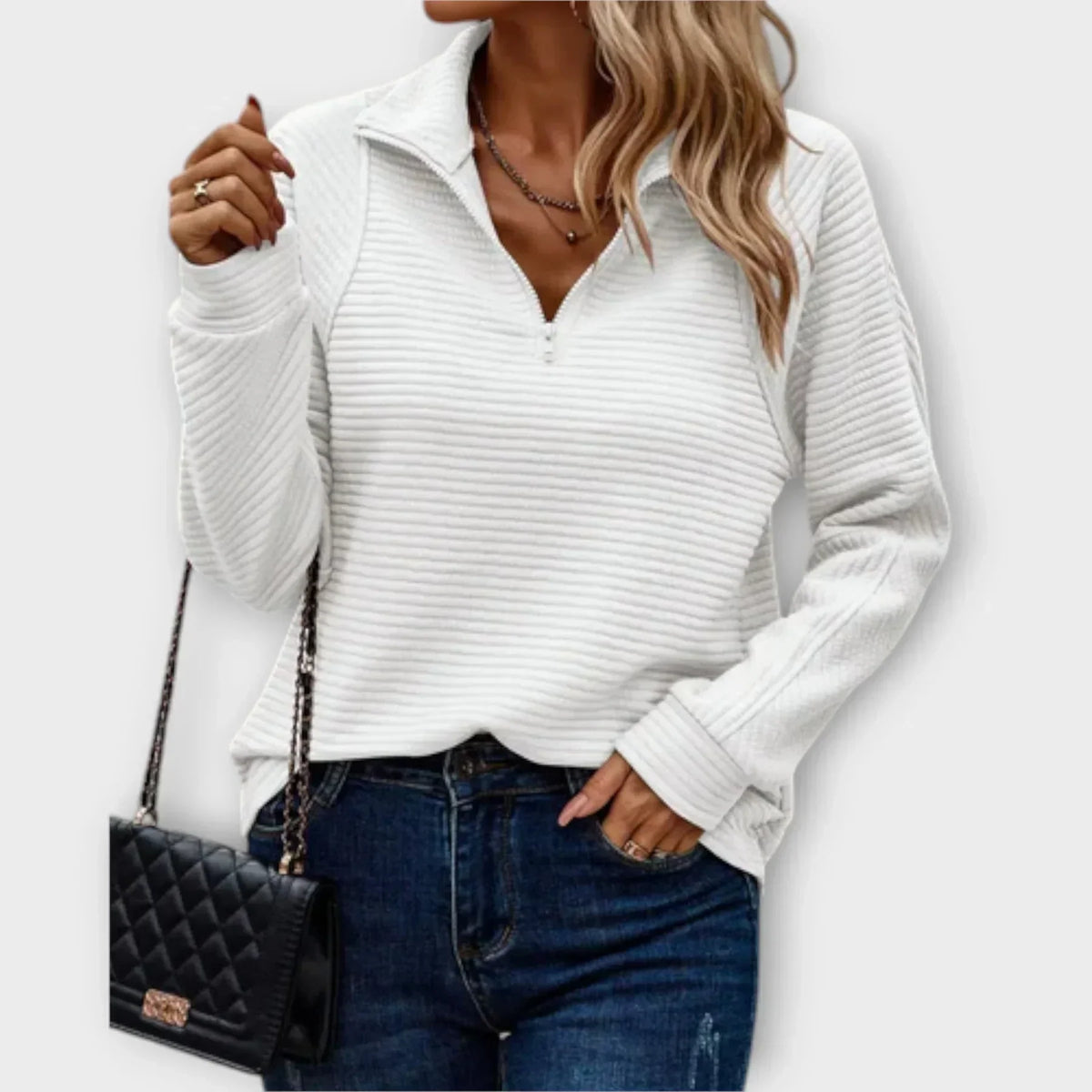 Serena | Pull à col zippé