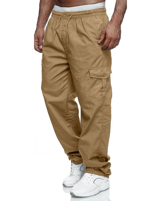 Alexander - Pantalons cargo pour homme, coupe décontractée