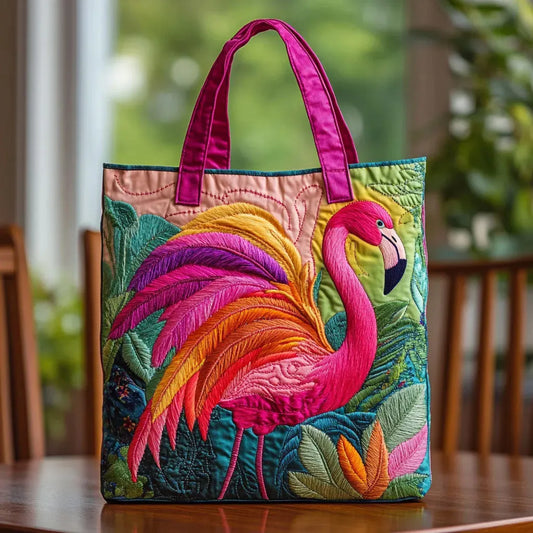 Sac Matelassé Flamant Arc-en-Ciel