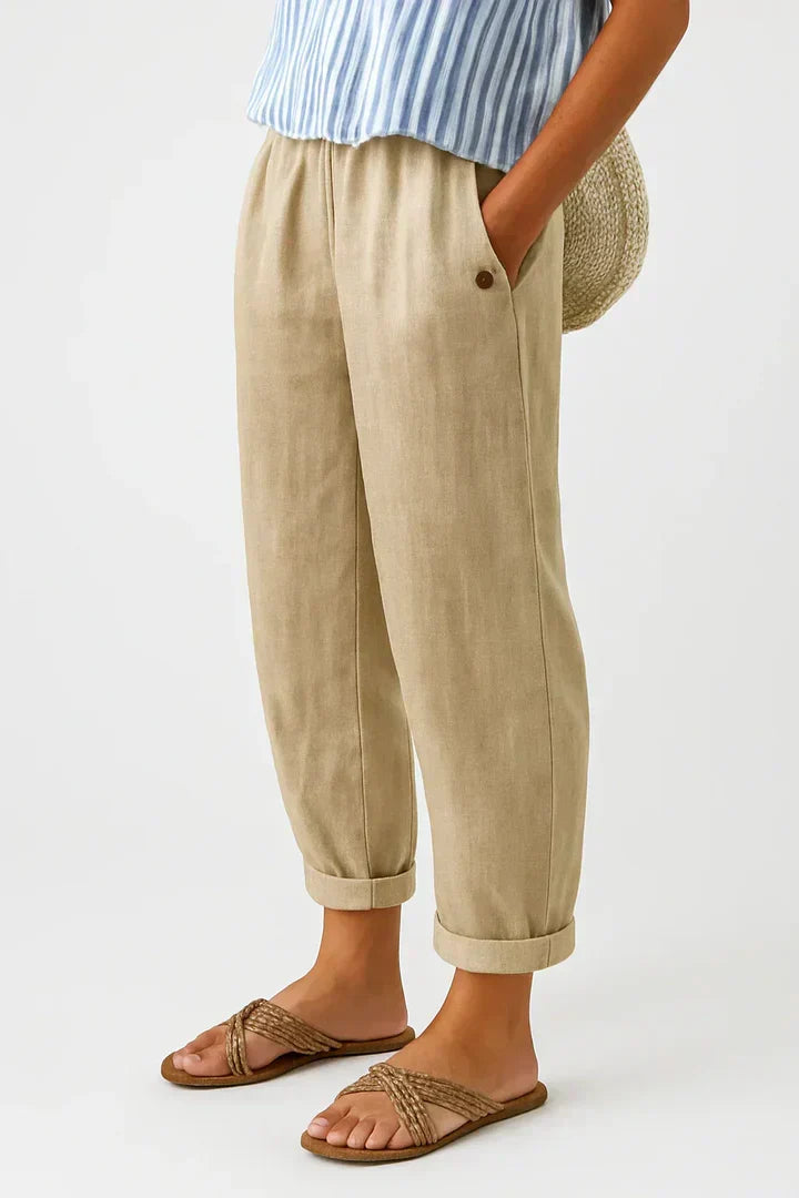 Romina | Pantalons en Lin Éternel