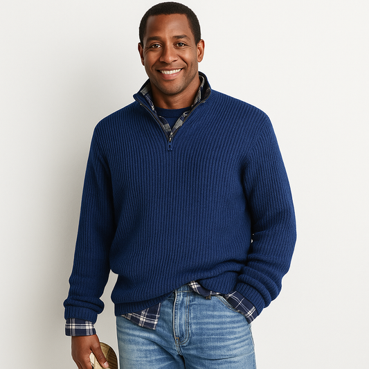 Louis™ | Pull Moderne à Quart de Zip