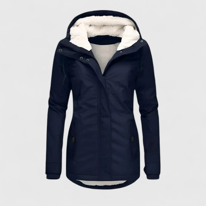 Amélie | Veste d'hiver imperméable avec capuche