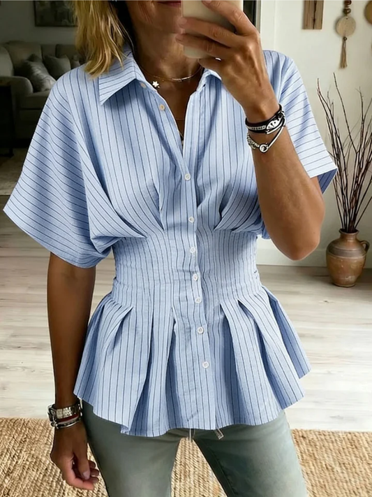 Nora | Blouse Courte à Manches