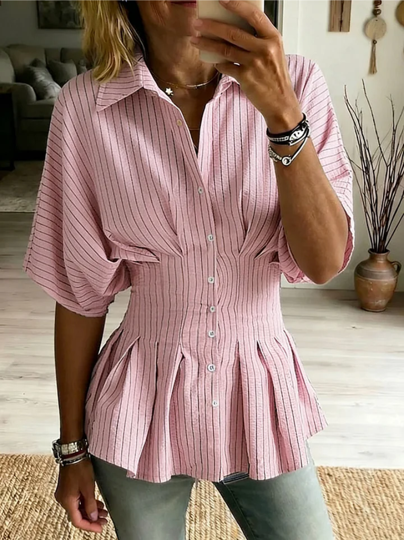 Nora | Blouse Courte à Manches