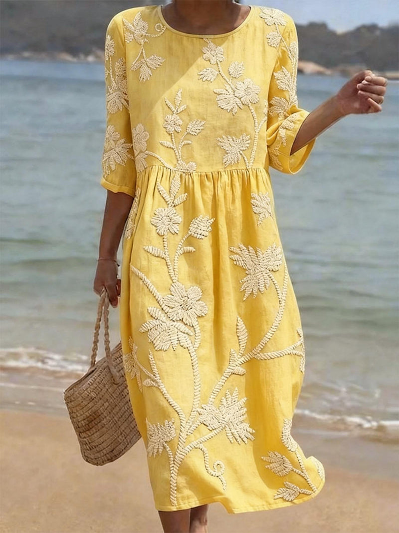 Maëlle – Robe décontractée à imprimé floral
