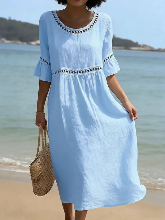 Enora I Robe longue effet ventre plat