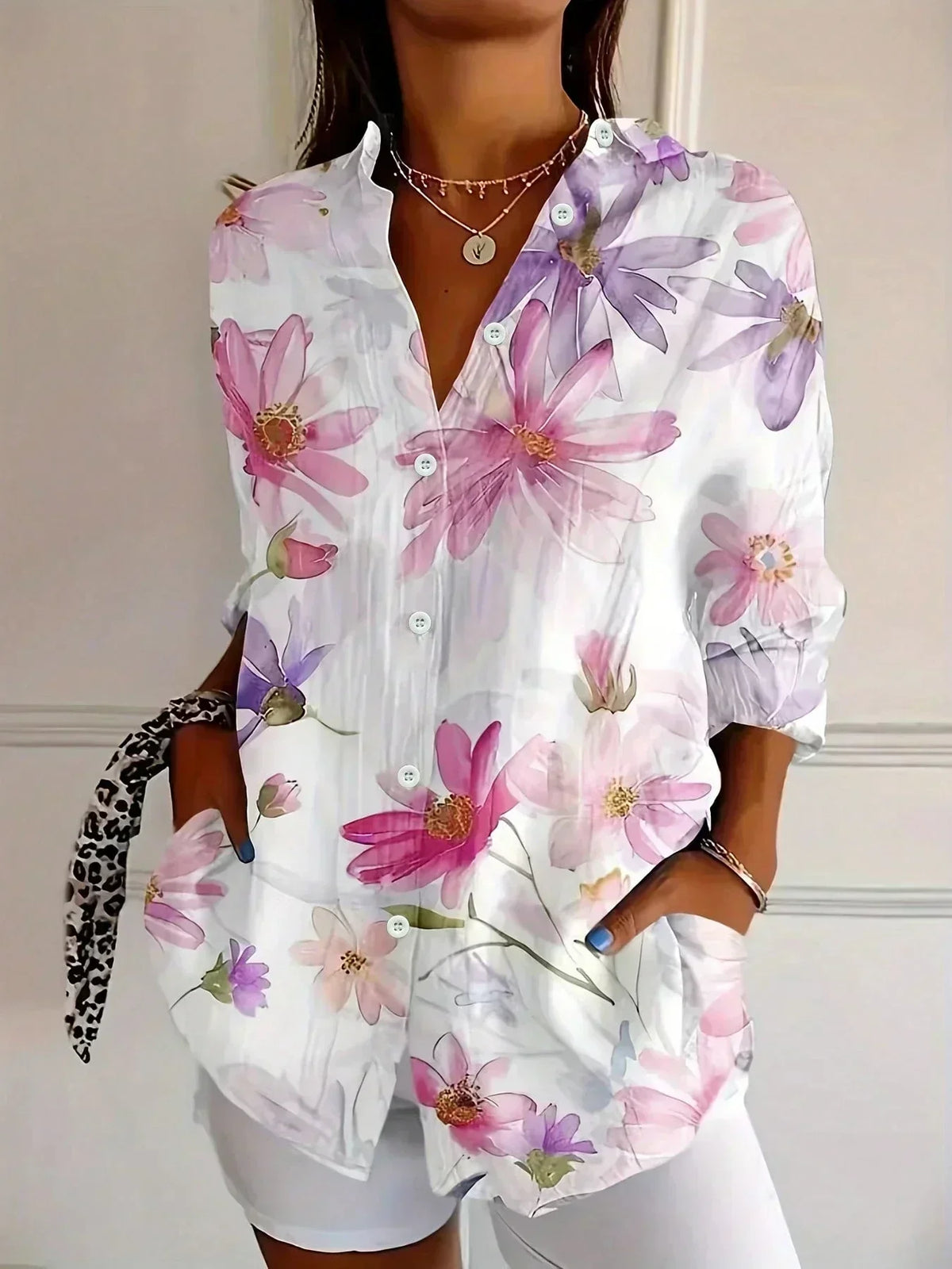 Sadie | Blouse à Motif Coloré