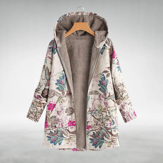 Florleece | Veste Fleece Fleurie Élégante