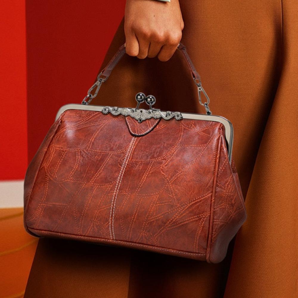 Mila | Sac vintage intemporel avec élégant fermoir à rabat