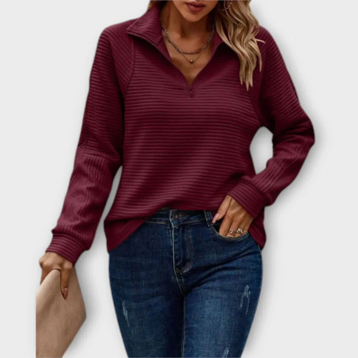 Serena | Pull à col zippé